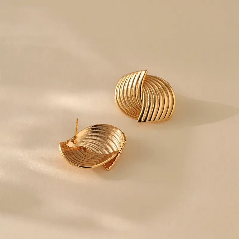 Kerri Twist Gold Studs