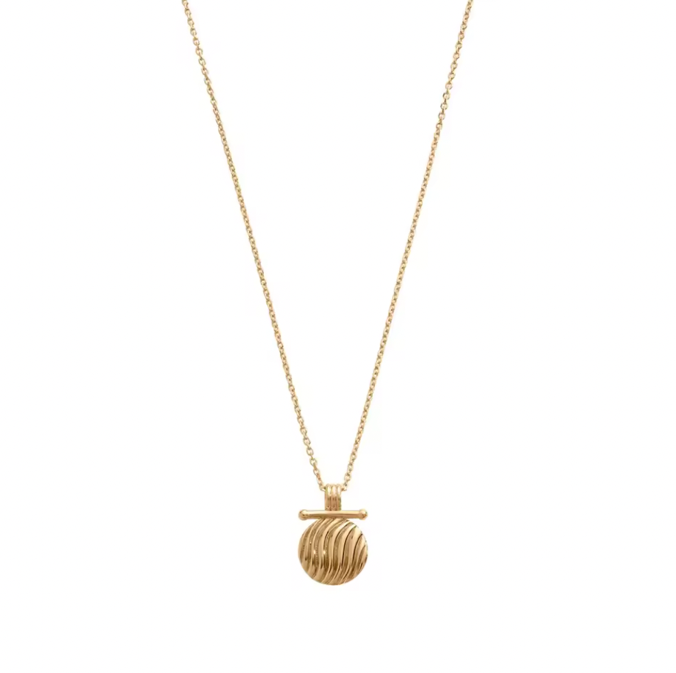 Waves Coin Necklace