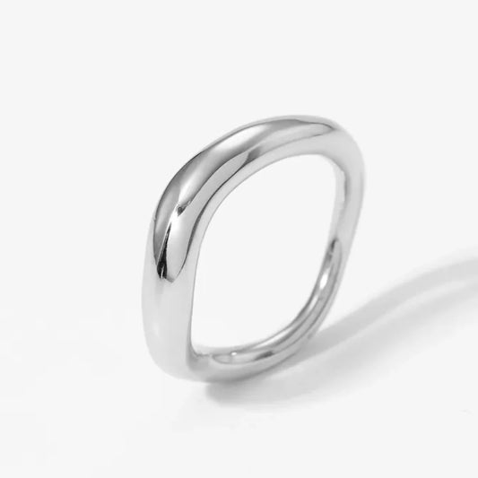 Chloe Curve Silver Ring