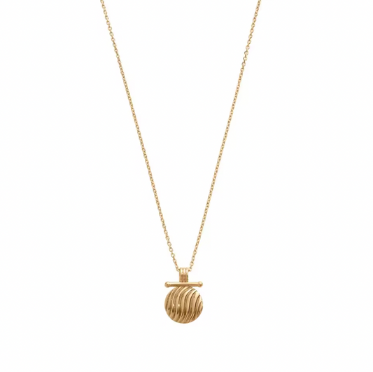 Waves Coin Necklace